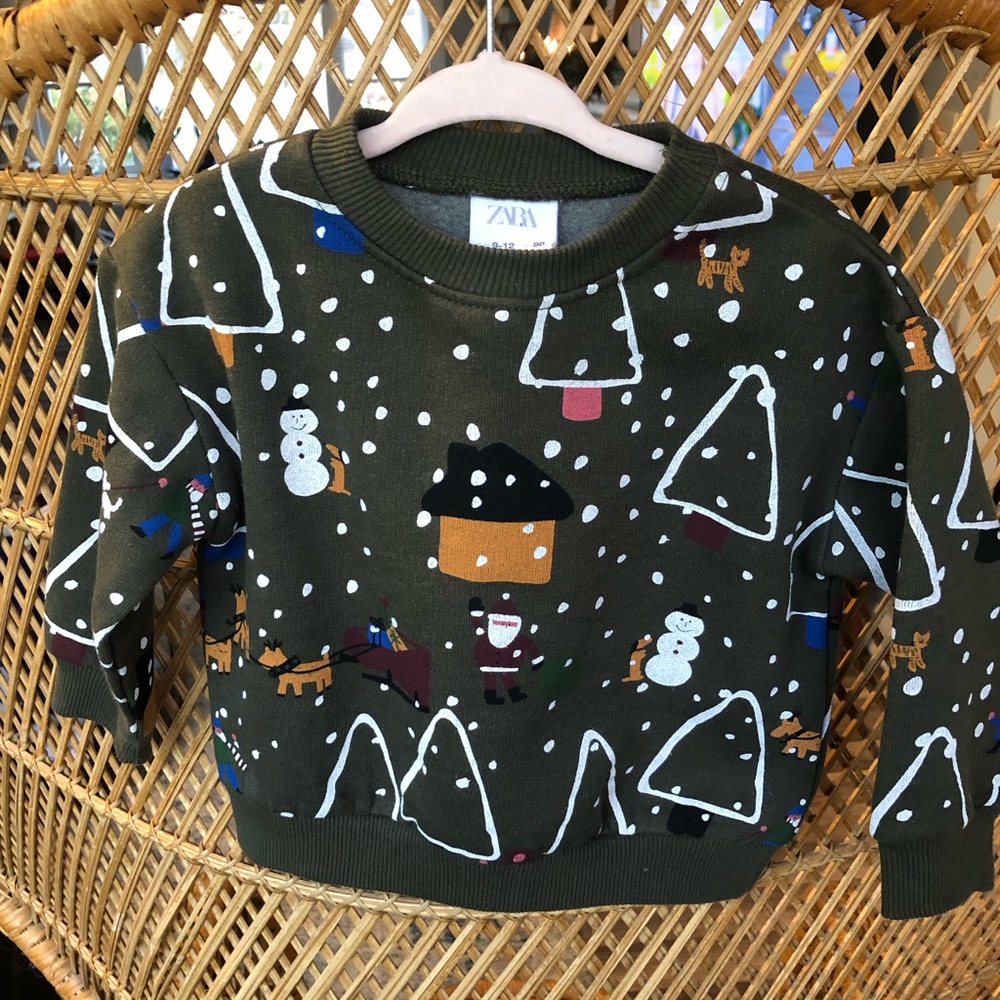 Zara baby christmas sweater